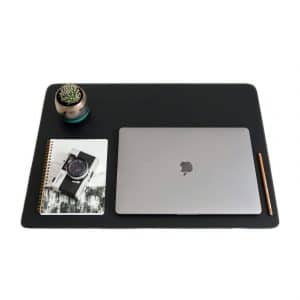 ZBRANDS Leather Smooth Desk Mat Pad