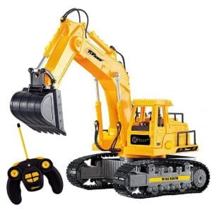Top Race RC Excavator, Battery Powered With Lights and Sound (TR-111)