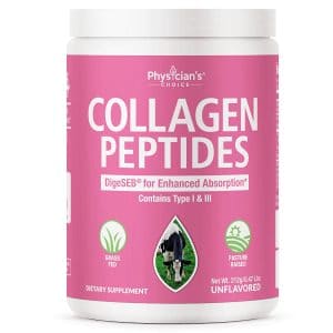 Physician's CHOICE Double Hydrolyzed Collagen Non-GMO Peptides Powder