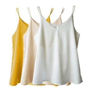 Wantschun Silk Stain Camisoles for Women