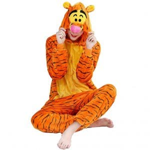 AooToo Onesie Tiger Costume Animal Cosplay