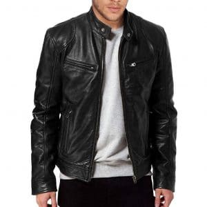 The Leather Factory Genuine Lambskin Leather Jacket
