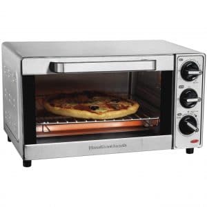 Hamilton Beach Countertop Toaster Oven & Pizza Maker, Large 4-Slice Capactiy, Stainless Steel (31401)