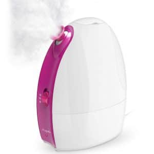 Face Steamer,Nano Ionic Face Steamer Professional Home with Hot and Cold Mist Humidifier, Portable SPA Face Steamer Skin Cares Deep Cleanse