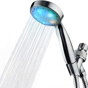 KAIREY LED Handheld 7 Color 60-Inches Stainless Steel Color Shower Head