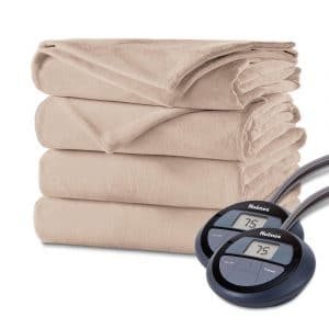 Pure Warmth Plush Electric Heated Warming Blanket