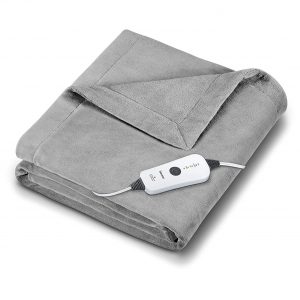 Beurer Heated Cozy-Soft Fleece Throw Heated Electric Blanket