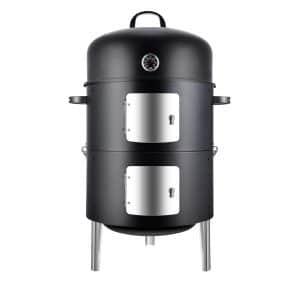 Realcook Vertical 17 Inches Steel Charcoal Smoker