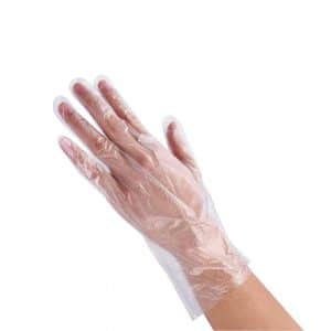 Retail Sign Systems Plastic Disposable Gloves 200 Pieces