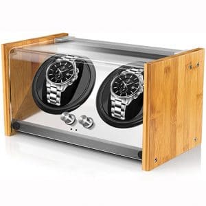 Watch Winders for Automatic Watches, Spacious for Mid to Big Size Rolex Double Automatic Watch Winder, Super Quiet Japanese Motor