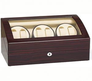 JQUEEN Six Automatic Watch Winder with 7 Extra Storages Spaces, Quiet Mabuchi Motors