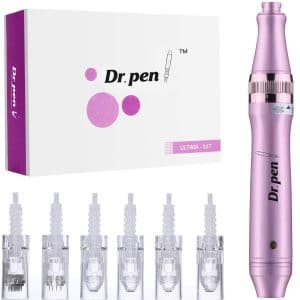 Dr. Pen Ultima M7 Professional Microneedling Pen Kit with 4xNano, 1x12-Pin, 1x36-Pin Replacement Needles Cartridges