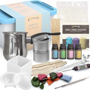 Dellabella Candling – Wax and Accessory DIY Set for The Making of Scented Candles - Easy to Make Colored Candling Soy Wax Kit