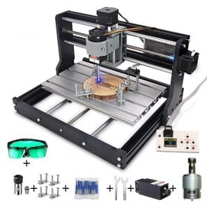 MYSWEETY 3 Axis DIY CNC 3018 Carving Engraving Machine with 5mm Extension Rod and Offline Control Board