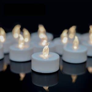 YIWER Flameless 50 LED Tealight Candles Battery Operated Candles
