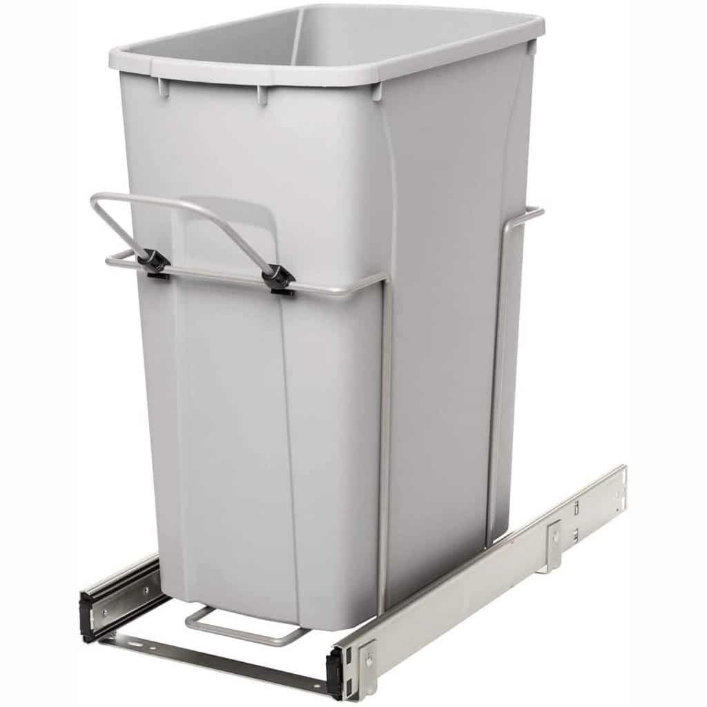 7. Knape Vogt RS PSW10 1 29 R P In Cabinet 18.80 9.3 19 Inch Pull Out Trash Can Platinum 1024x1024 