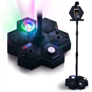 Karaoke Machine - Singsation All-In-One Karaoke System & Party Machine - Performer Speaker w:Bluetooth Microphone Sing Stand
