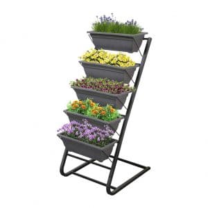 Blueberry Hill 4Ft Vertical with 5 Planting Pots