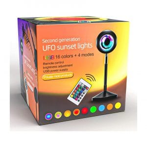 Rxment Sunset Lamp 24 Keys Remote Multiple Colors