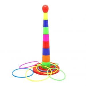 Quoits 16 pieces Multi-Colored Durable Ring Toss Game
